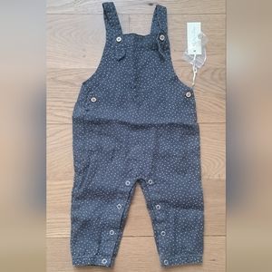 RYLEE + CRU Blue Dot Overalls 6-12m